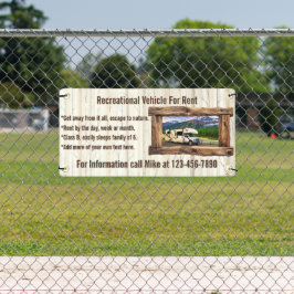 貸カスタマイズ料又は販売用レクリエーション車両 横断幕