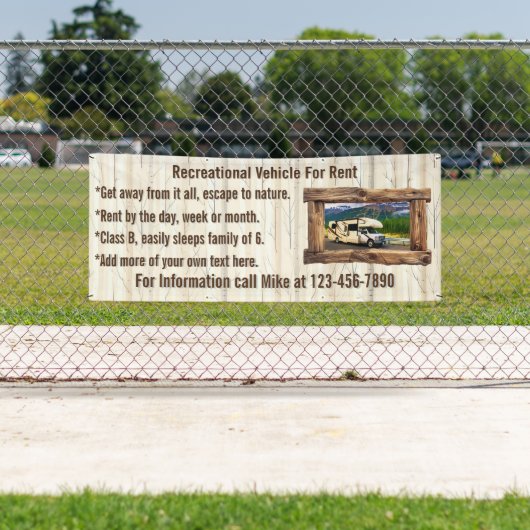 貸カスタマイズ料又は販売用レクリエーション車両 横断幕 (インサイチュ)