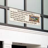 貸カスタマイズ料又は販売用レクリエーション車両 横断幕 (ビルの外側)