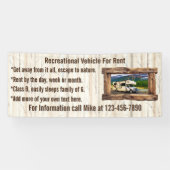 貸カスタマイズ料又は販売用レクリエーション車両 横断幕 (横)