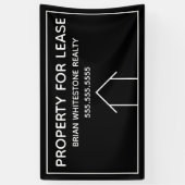 貸主実在の不動産マーケティング財産 横断幕 (縦)