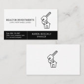 貸企業の手 |金融機関 名刺 (正面/裏面)