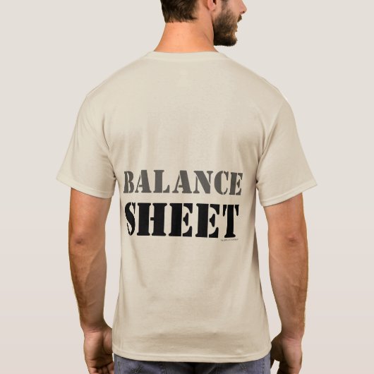 貸借対照表 Tシャツ (裏面)