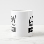 貸出おもしろい許可担当役員ハッシュタグすごいパパ ジャンボコーヒーマグカップ (正面)