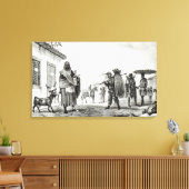 貸家、馬屋、山羊屋 キャンバスプリント (インサイチュ (リビング))