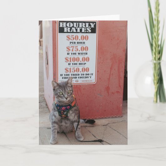 費用はNotecard 案内状 (正面)