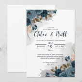 費用を抑えた結婚式の招待状 招待状 (正面/裏面)