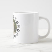 費用対効果の高い犬のポートレート犬 ジャンボコーヒーマグカップ (右)