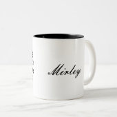 費用対効果の高い犬のポートレート犬 ツートーンマグカップ (正面右)