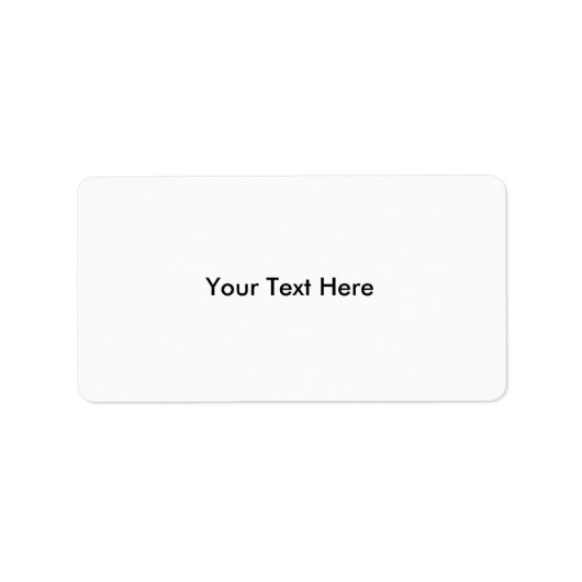 貼り付け空白のラベル – パーソナライズ ラベル (正面)