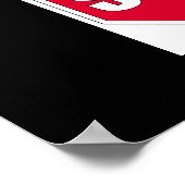 貼り紙の終了 ポスター (角)