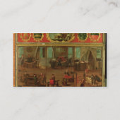 貿易および技術を示す布のダイアー 名刺 (裏面)