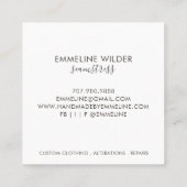 貿易お洒落の船員用具 スクエア名刺 (裏面)