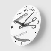 貿易の理容師用具 ラウンド壁時計 (傾斜)