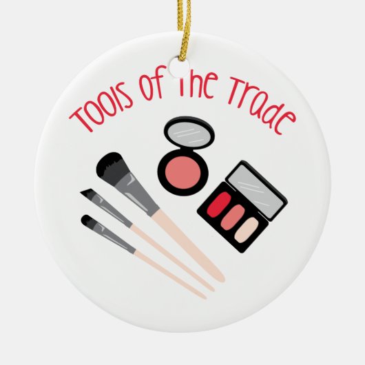 貿易の用具 セラミックオーナメント (正面)