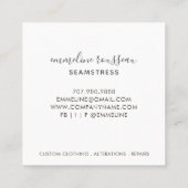 貿易の船乗り道具 スクエア名刺 (裏面)