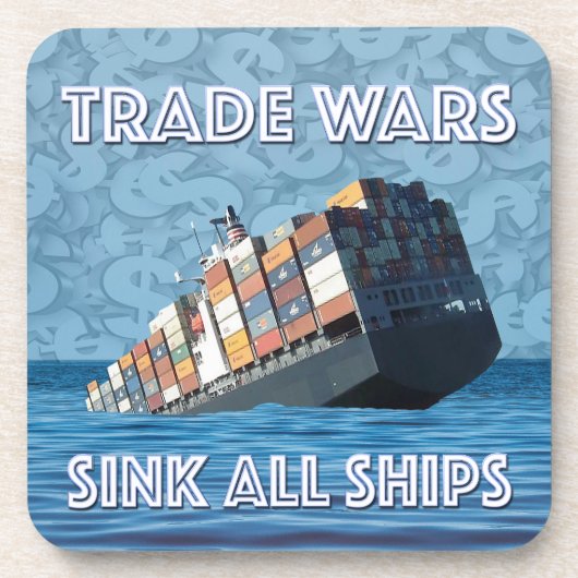 貿易戦争で全艦が沈む コースター (正面)