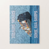 貿易戦争で全艦が沈む ジグソーパズル (縦)