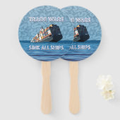 貿易戦争で全艦が沈む ハンドファン (正面&裏面)