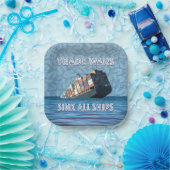 貿易戦争で全艦が沈む ペーパープレート (パーティー)