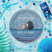 貿易戦争で全艦が沈む ペーパープレート (パーティー)