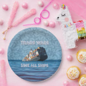 貿易戦争で全艦が沈む ペーパープレート (パーティー)