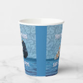 貿易戦争で全艦が沈む 紙コップ (左)