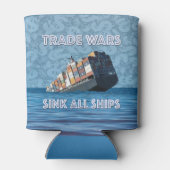 貿易戦争で全艦が沈む 缶クーラー (裏面)