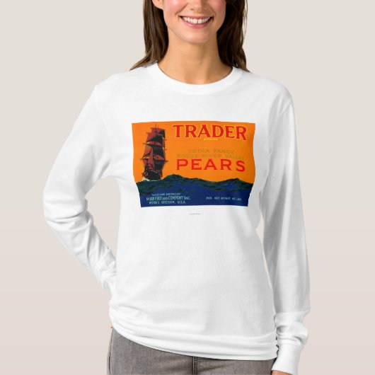 貿易業者のナシの木枠LabelMedford、または Tシャツ (正面)
