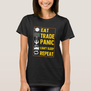 貿易業者の繰り返し用食べ株式取引 Tシャツ
