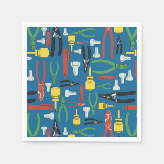 貿易用電気工具 スタンダードカクテルナプキン (正面)