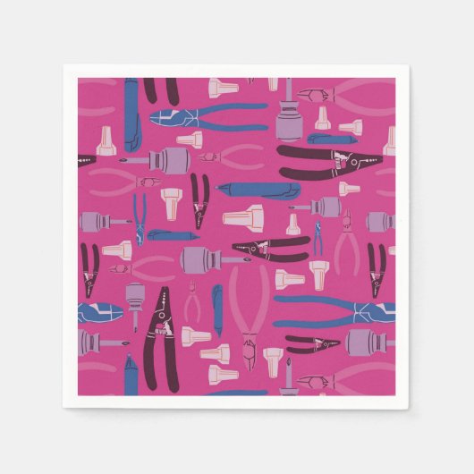 貿易用電気工具 スタンダードカクテルナプキン (正面)