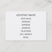 貿易電気技師 名刺 (裏面)