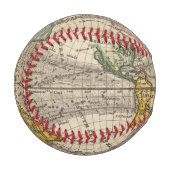 貿易風のある世界全体の新しい地図 野球ボール (正面左)