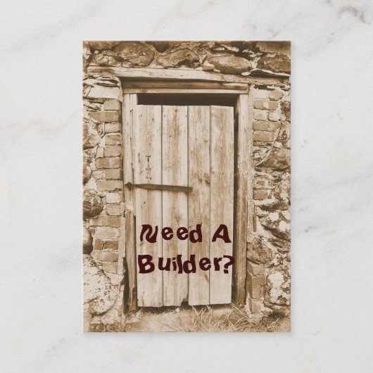 貿易、ビルダー 名刺 (正面)