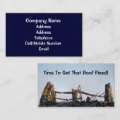 貿易，屋根 名刺 (正面/裏面)