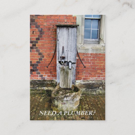 貿易 – 配管工 名刺 (正面)