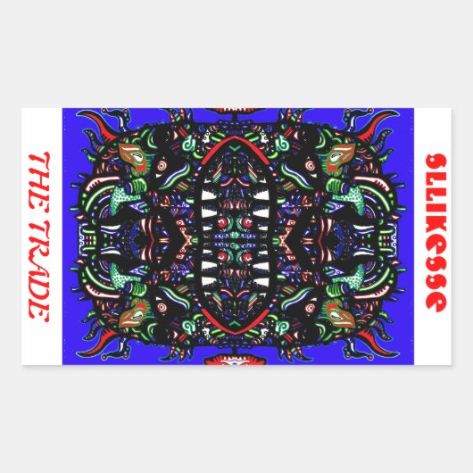 貿易 長方形シール (正面)