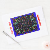 貿易 長方形シール (封筒)