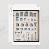 貿易cataloguからの台所貯蔵そして道具 ポストカード (正面/裏面)