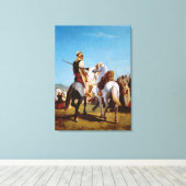 賀田の馬または服従の馬 キャンバスプリント (インサイチュ (ウッドフロア))