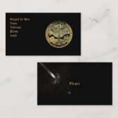 賃借りの名刺のための騎士 名刺 (正面/裏面)