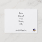 賃借り、Cheris Homchick、メーキャップアーティスト 名刺 (裏面)