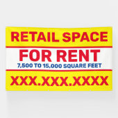 賃料平方フィート用の小売宇宙のパーソナライズ 横断幕 (横)