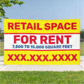 賃料平方フィート用の小売宇宙のパーソナライズ 横断幕 (外側)