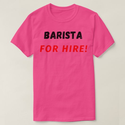 賃貸バリスタ Tシャツ (デザイン正面)