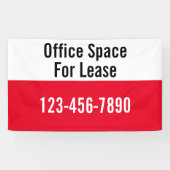 賃貸借契約電話番号の事務所宇宙 赤と白 横断幕 (横)