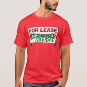 賃貸借契約Navidad - Feliz Navidadのおもしろいなユーモアのあるのため Tシャツ