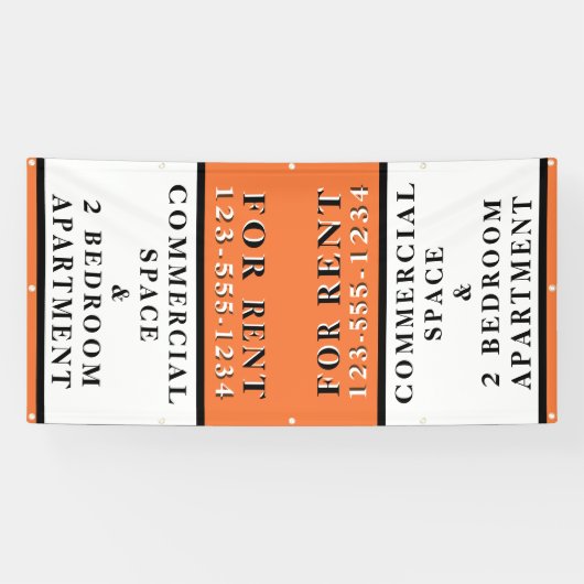 賃貸契約用レンタル事業看板 横断幕 (横)