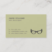 賃貸料のためのギーク、ウェブ開発者の名刺 名刺 (裏面)